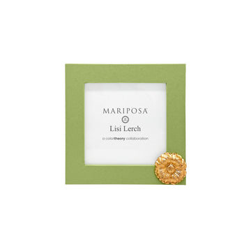 Flower Meadow Green 4x4 Frame