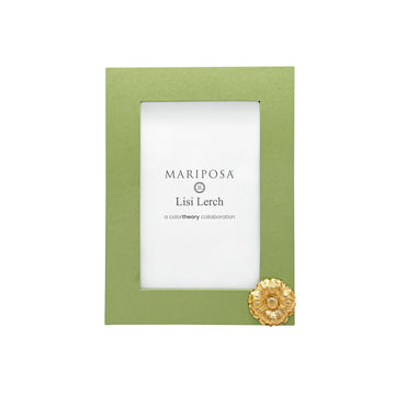 Flower Meadow Green 4x6 Frame