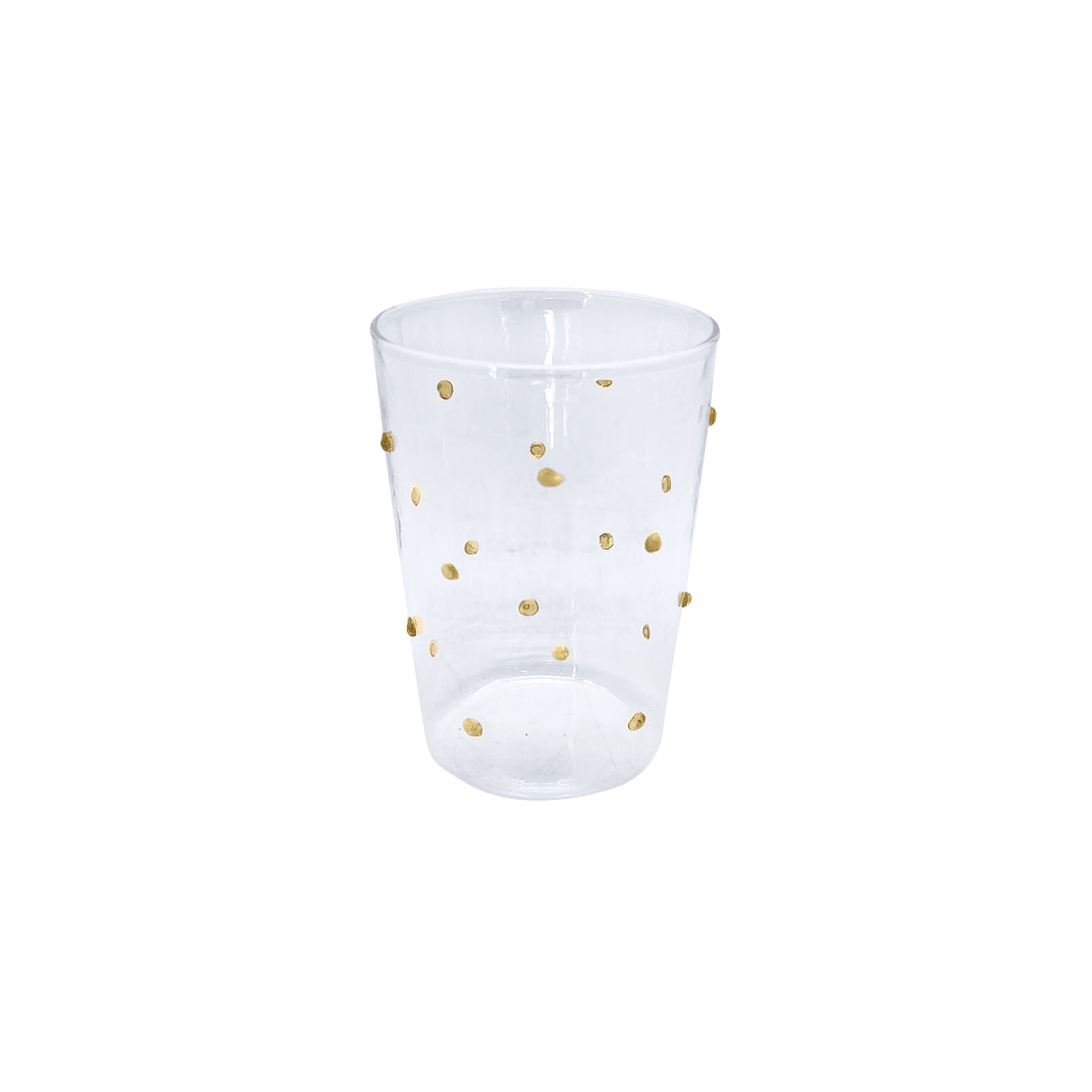 Applique Gold Dotty Double Old-Fashioned Glass Set of 4