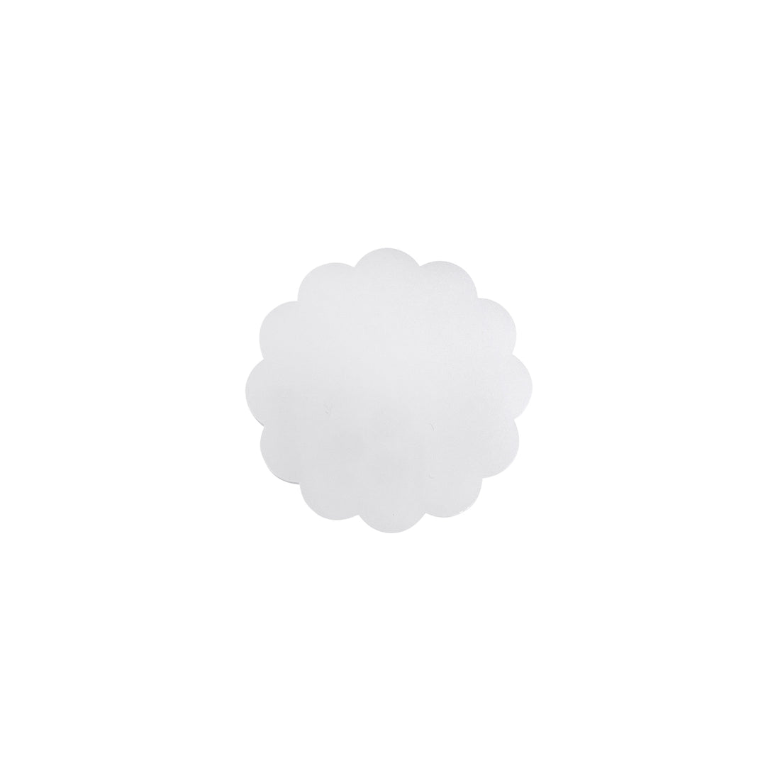 White Scallop Acrylic Napkin Weight