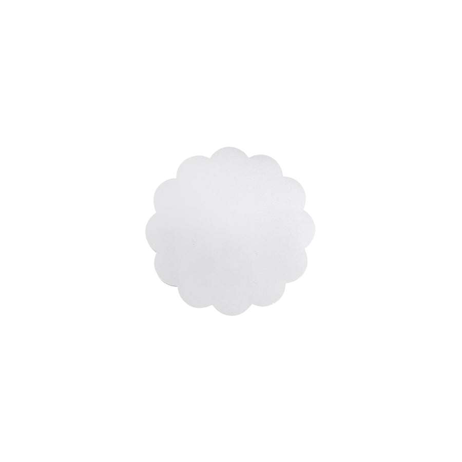 White Scallop Acrylic Napkin Weight
