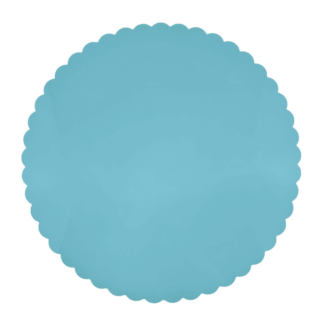 Teal Scalloped Acrylic 15" Placemat Set of 2