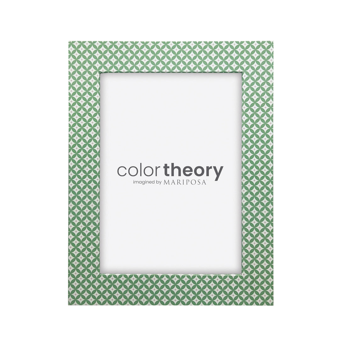 Double Sided Geometric Green and Rosa Pink  5x7 Frame