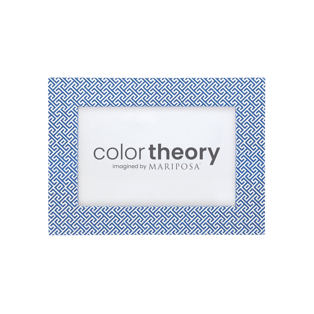 Double Sided Fretwork and Denim Blue 4x6 Frame
