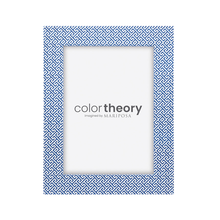 Double Sided Fretwork and Denim Blue 5x7 Frame