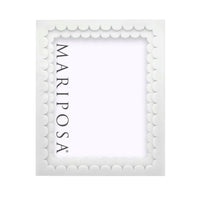 White Acrylic Double Scallop 8x10 Frame