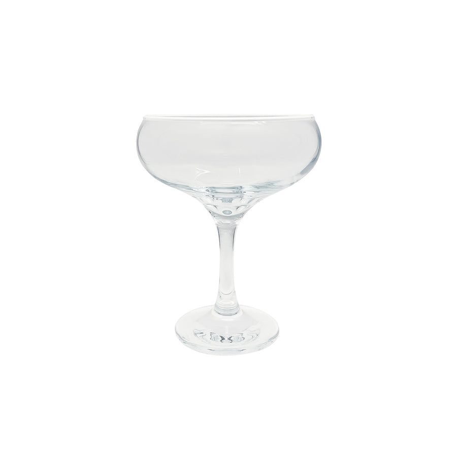 Fine Line Clear with White Rim Coupe Set of 4