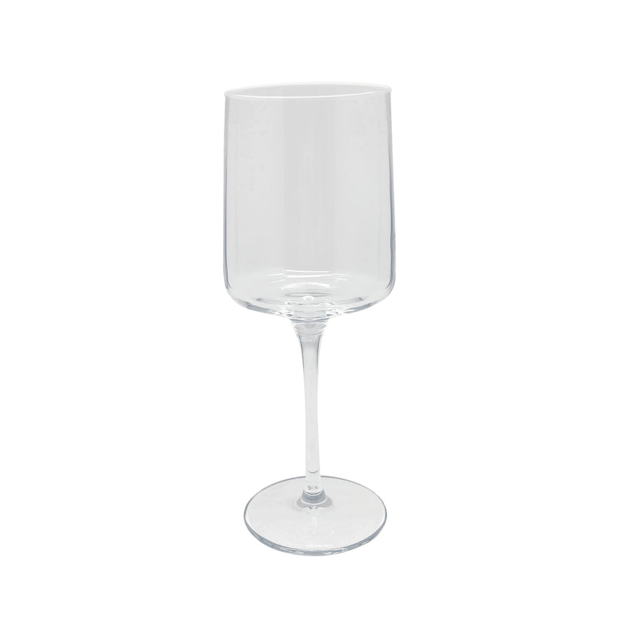 Fine Line Clear with White Rim Wine Glass Set of 4