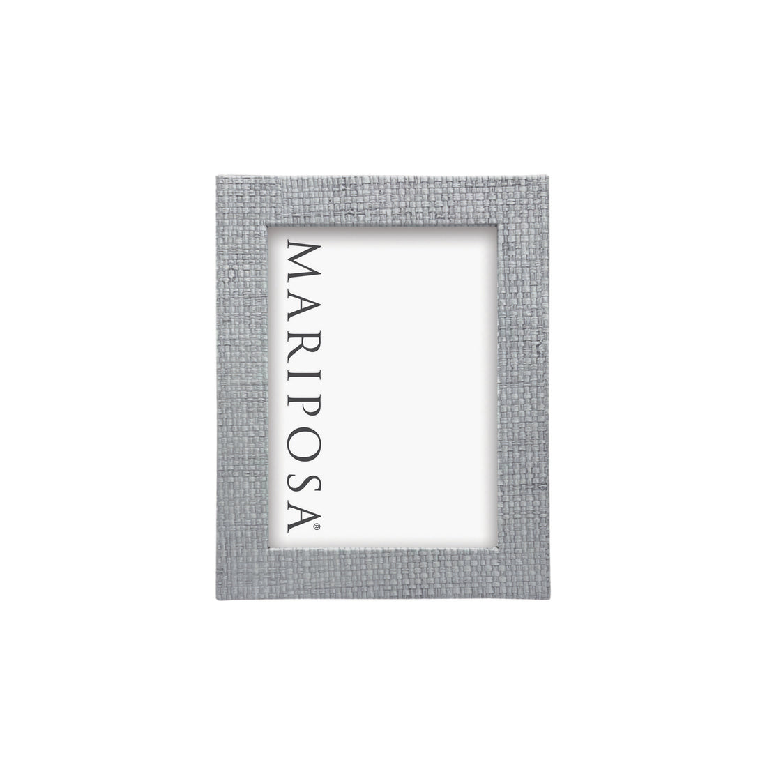 Pale Gray Faux Grasscloth 5x7 Frame