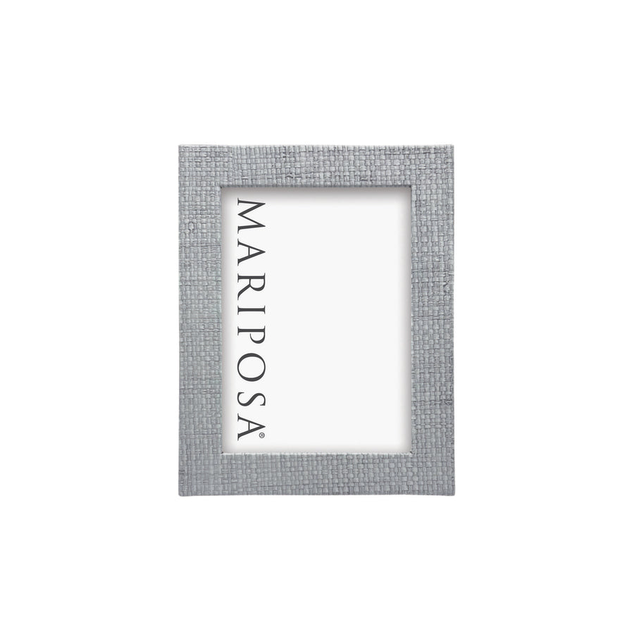 Pale Gray Faux Grasscloth 5x7 Frame