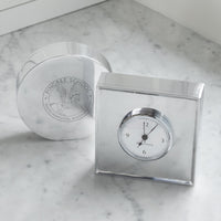 Signature Engravable Round Clock