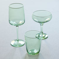 Fine Line Light Green with White Rim Coupe Set of 4