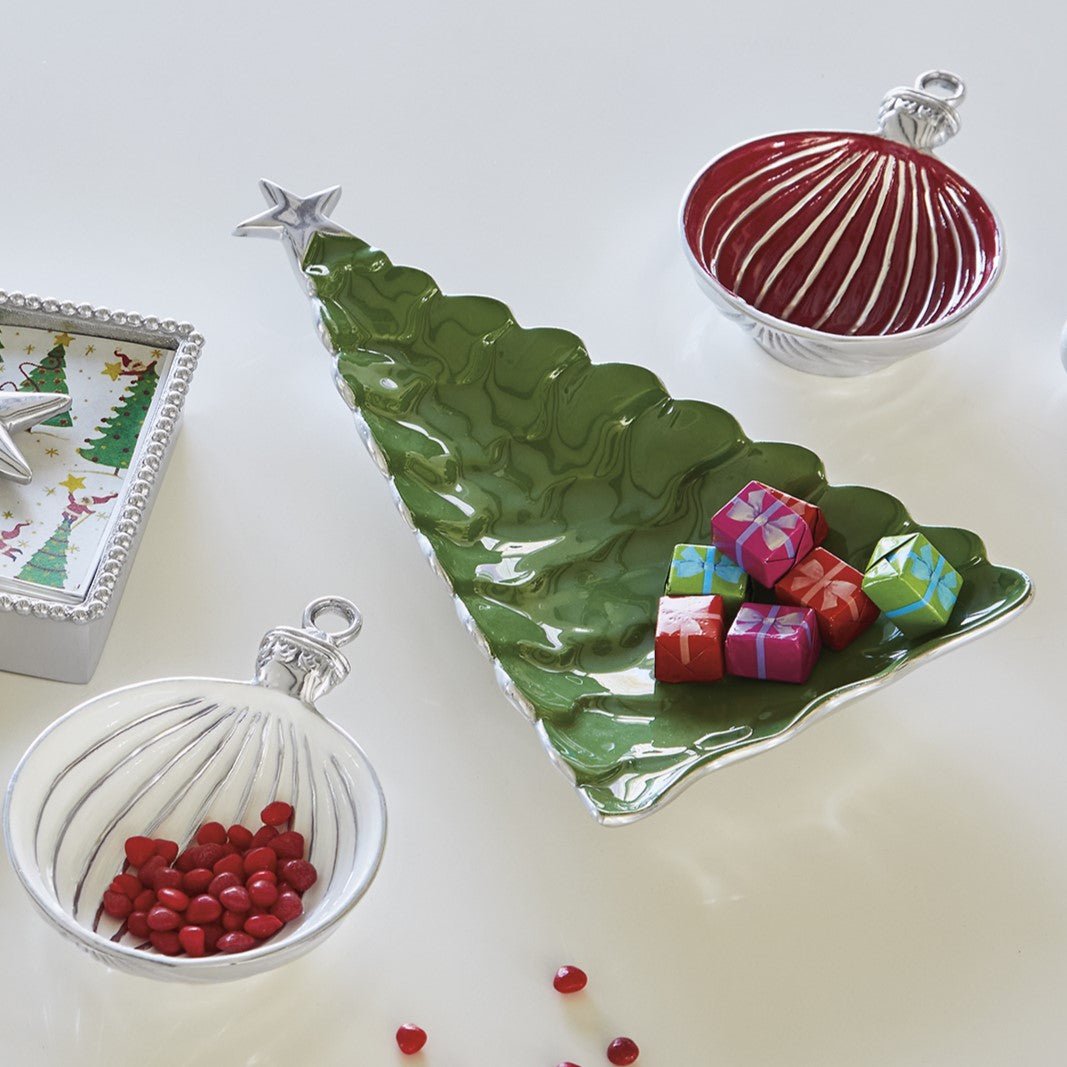 Red Ornament Candy Dish