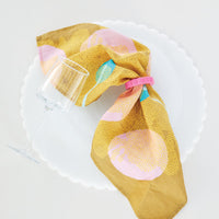 Pink Scallop Napkin Ring Set of 4