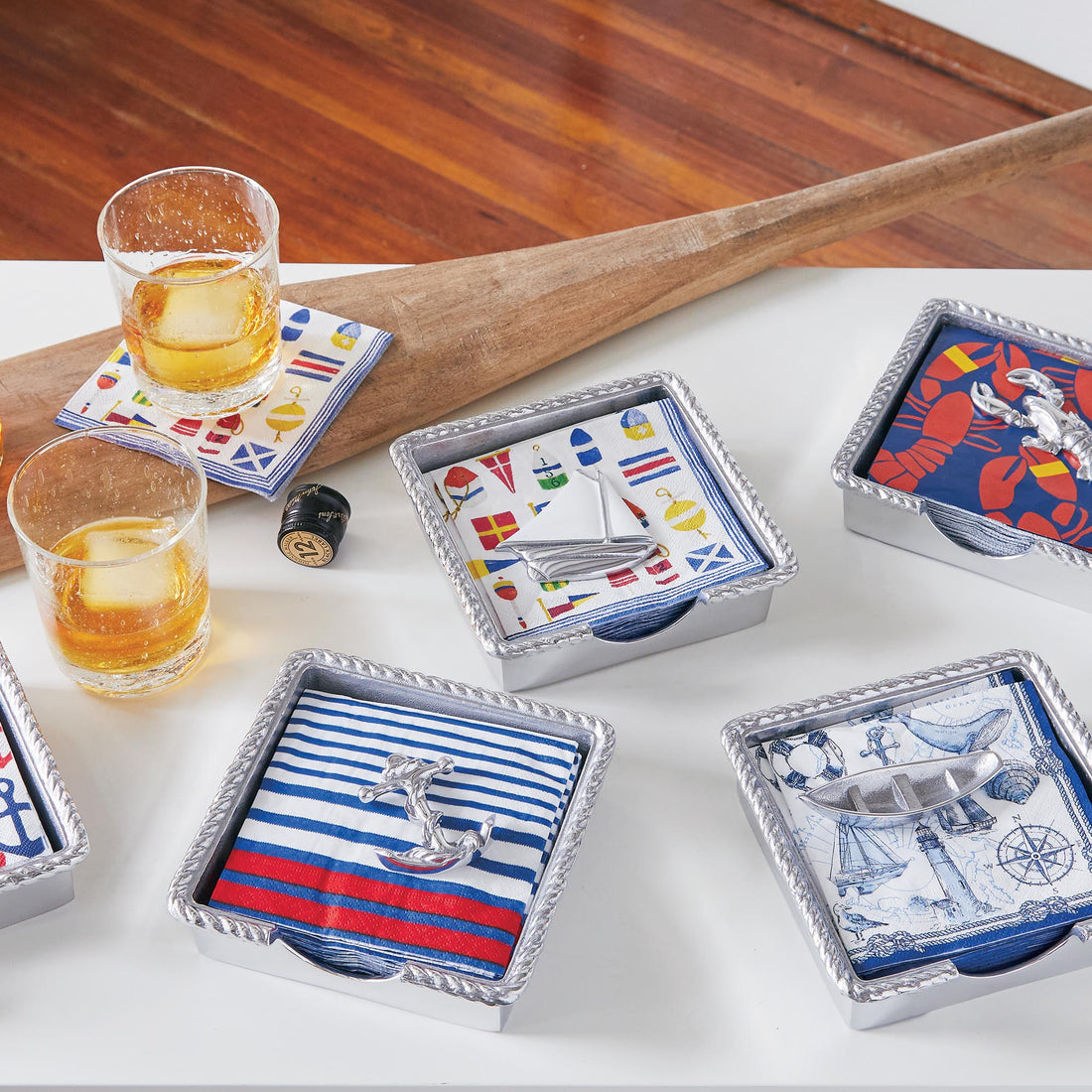 Lobster Rope Napkin Box