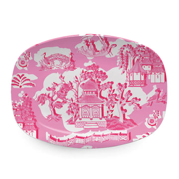 Chinoiserie Chic Pink Platter