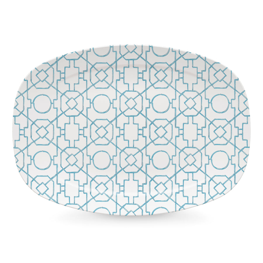 Aqua Trellis Platter