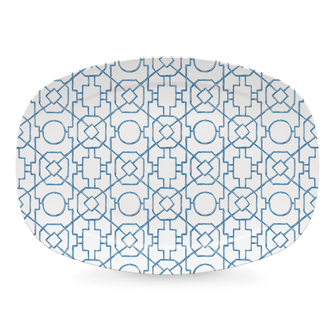 Blue Trellis Platter