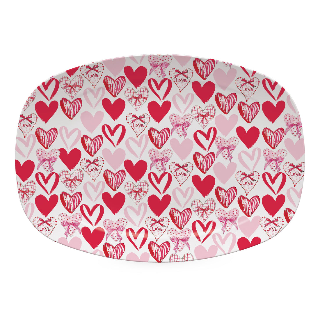 Scattered  Hearts Platter