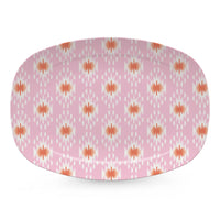 Pink and Orange Ikat Platter