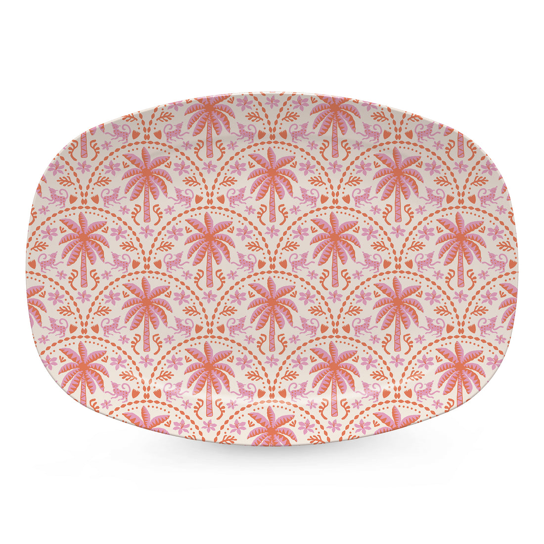 Pink Palms Platter
