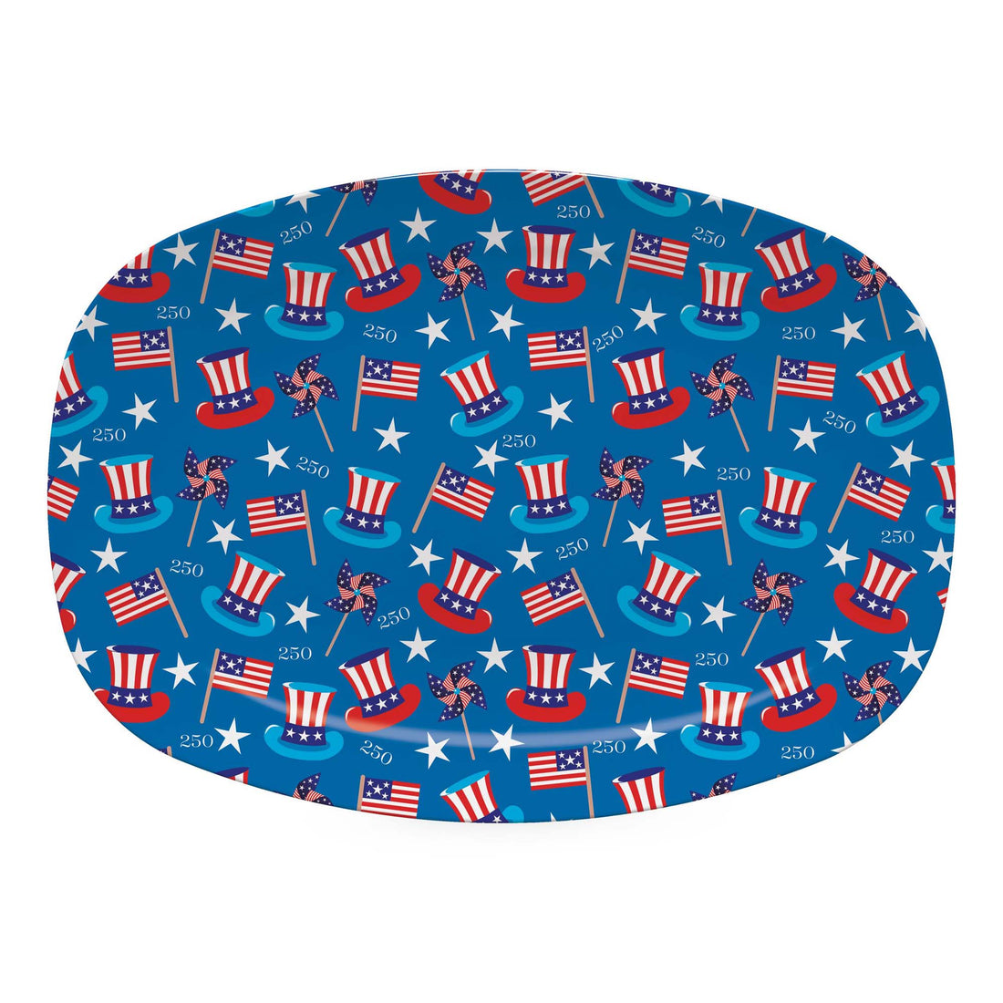 Uncle Sam Hat 250 Celebration Platter