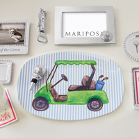 Golf Clubs Beaded Statement Tray