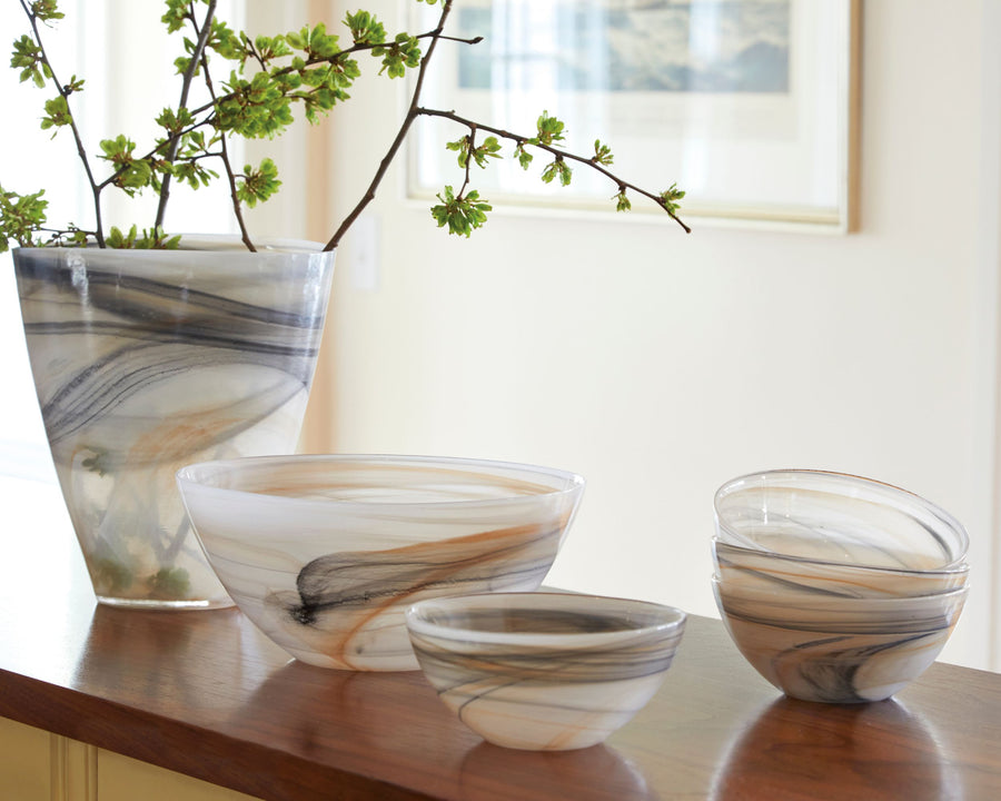 Alabaster Marbled Medium Bowl