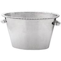 Pearled Double Ice Bucket | Mariposa Barware