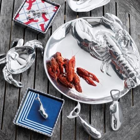Lobster Napkin Weight-Napkin Boxes and Weights-|-Mariposa