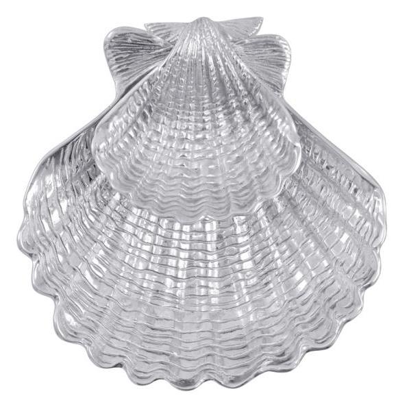 Scallop Shell 2-Piece Chip & Dip Set | Mariposa Serving Trays and More