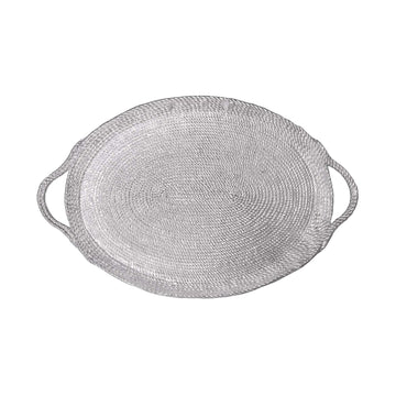 Rope Oversized Oval Tray | Mariposa Serving Trays and More