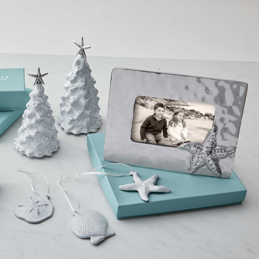 Starfish Shimmer 4x6 Frame-Photo Frames | Mariposa
