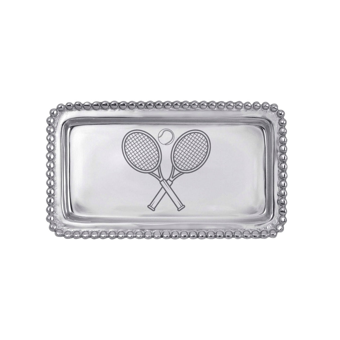 Tennis Racquets Beaded Statement Tray