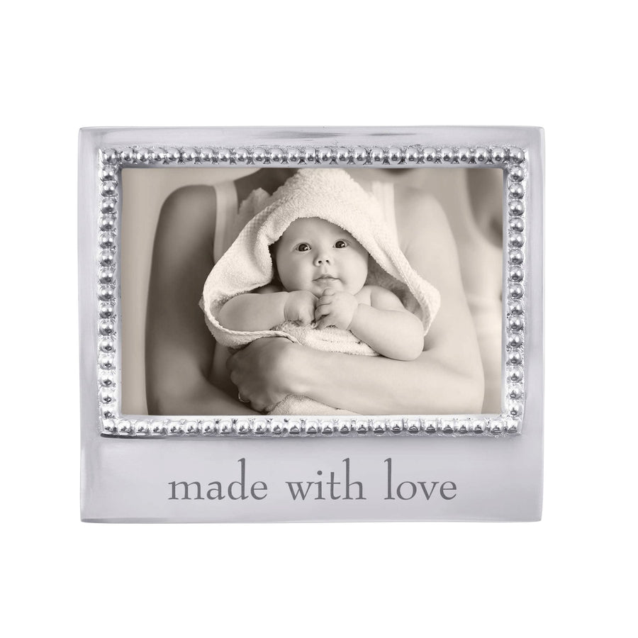 MADE WITH LOVE Beaded 4x6 Frame