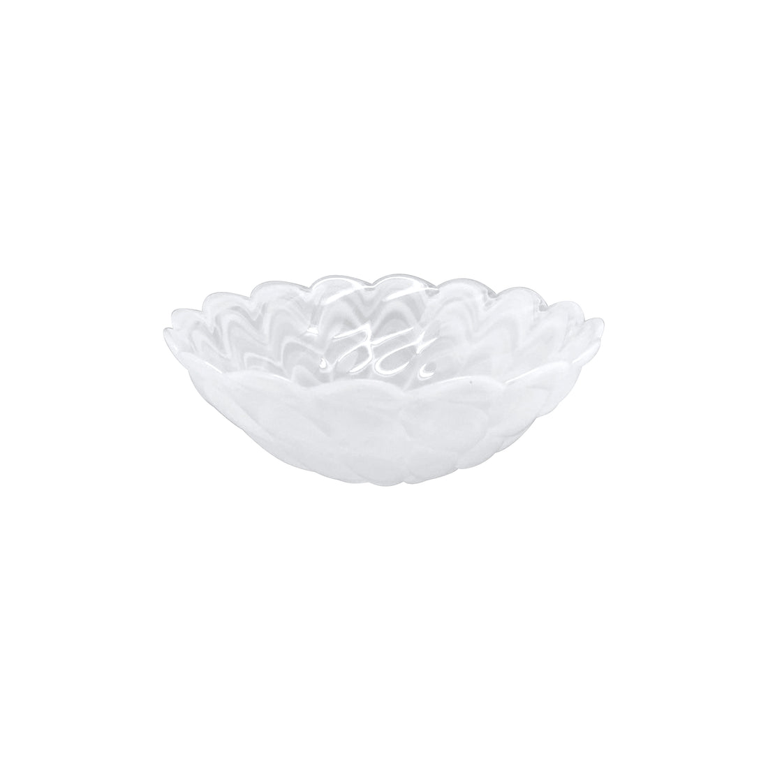 Alabaster White Small Scallop Rim Bowl (Set of 4)