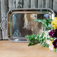 Pearled Service Tray-Serving Trays and More-|-Mariposa
