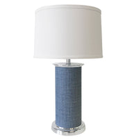 Heather Blue Column Table Lamp