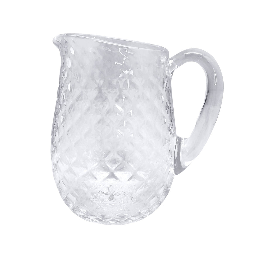 Clear Pineapple Textured Pitcher | Mariposa