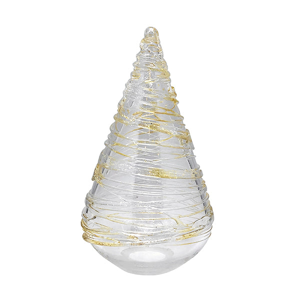 Gold Swirl Large Glass Tree