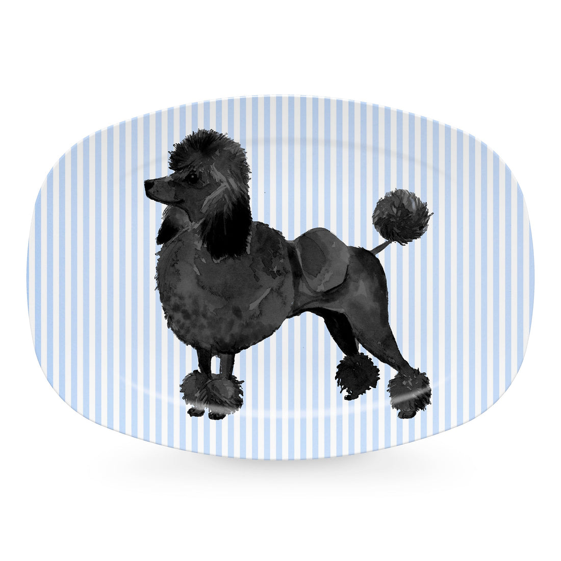 Best Friends Black Poodle Platter- | Mariposa