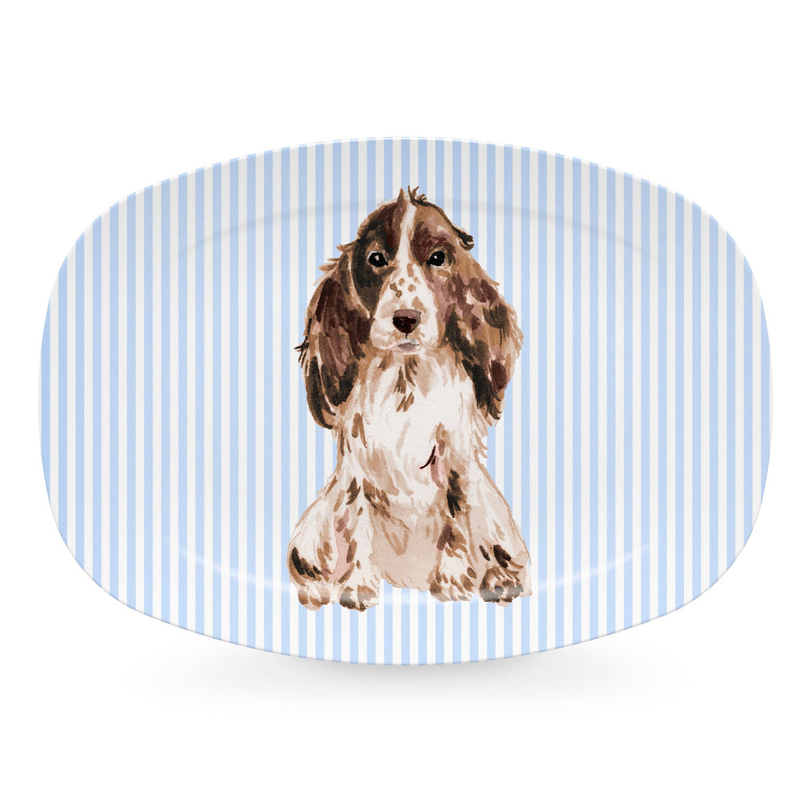 Best Friends Brown Cocker Spaniel Platter- | Mariposa