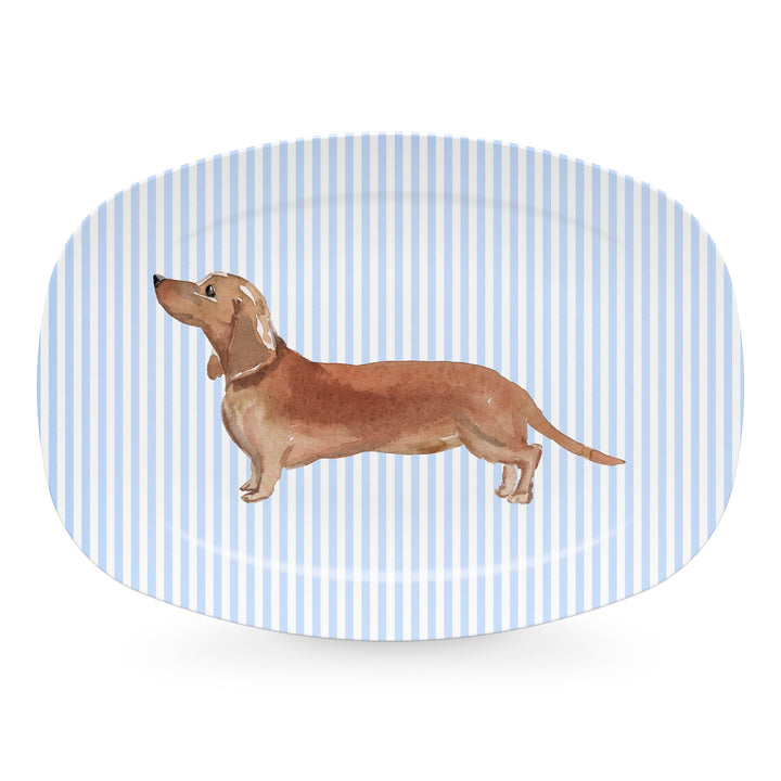 Best Friends Tan Dachshund Platter- | Mariposa