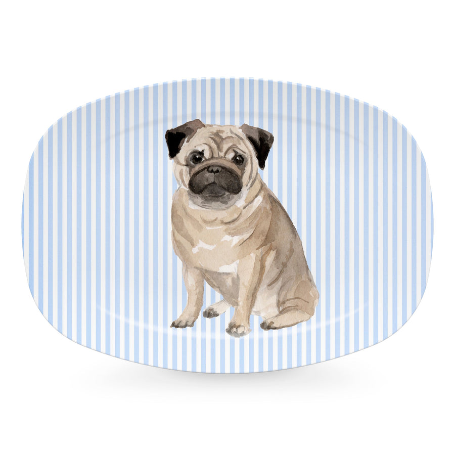 Best Friends Pug Platter- | Mariposa