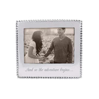 AND SO THE ADVENTURE BEGINS Beaded 5x7 Frame | Mariposa Photo Frames