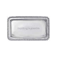 ANYTHING IS POSSIBLE Beaded Statement Tray | Mariposa Statement Trays