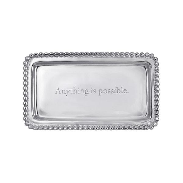 ANYTHING IS POSSIBLE Beaded Statement Tray | Mariposa Statement Trays