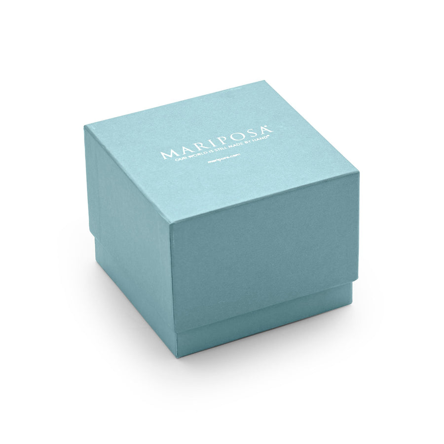 Mariposa Handblown Clear Pineapple Bud Vase Gift Box