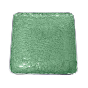 Croc Small Square Green Plate | Mariposa Canape and Small Plates