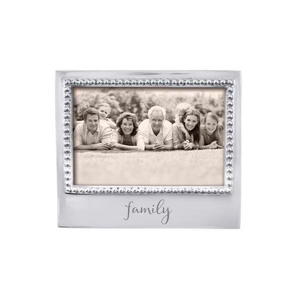 FAMILY Beaded 4x6 Frame | Mariposa Photo Frames